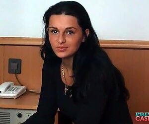 Gaby Nero, tettona adolescente mora nelle provini private