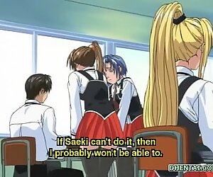 Bangsa jepun gaya hentai sekolah campur with round tits hard fucking wetpussy