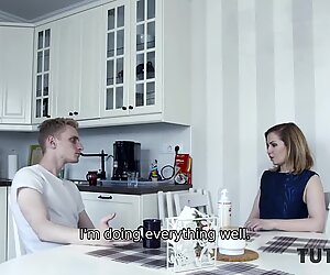 TUTOR4K. Guy creamed teachers face before shoving cock in